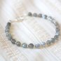 Labradorite Round 6mm Smooth beads adjustable stacking bracelet | STK-3860