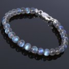 Labradorite Round 8mm Smooth beads adjustable stacking bracelet | STK-3951