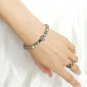 Labradorite Round 8mm Smooth beads adjustable stacking bracelet | STK-3956
