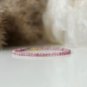 Lepidolite Round 3mm Faceted beads adjustable stacking bracelet | STK-4461