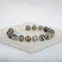 Moss Quartz Round 8mm Smooth beads adjustable stacking bracelet | STK-4668