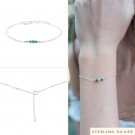Aventurine Round 2-4mm Smooth beads adjustable stacking bracelet | STK-0969