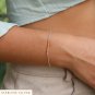 Citrine Rondelle 2-3mm Smooth beads adjustable stacking bracelet | STK-2158