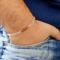 Clear Quartz Round 4mm Smooth beads adjustable stacking bracelet | STK-2277