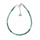 Emarald Round 2-2.5mm Faceted beads adjustable stacking bracelet | STK-2406