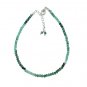 Emarald Round 2-2.5mm Faceted beads adjustable stacking bracelet | STK-2406