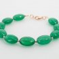 Green Onyx Oval 8x5mm Faceted beads adjustable stacking bracelet | STK-3359