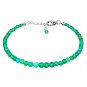 Green Opal Round 2-4mm Smooth beads adjustable stacking bracelet | STK-3407