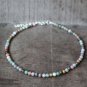 Indian Agate Round 3mm Smooth beads adjustable stacking bracelet | STK-3658
