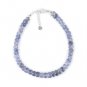 Iolite Rondelle 3-4mm Faceted beads adjustable stacking bracelet | STK-3720