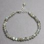 Labradorite Round 4mm Faceted beads adjustable stacking bracelet | STK-3889