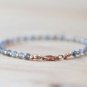 Labradorite Round 3mm Faceted beads adjustable stacking bracelet | STK-3902