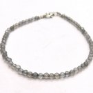 Labradorite Round 3mm Faceted beads adjustable stacking bracelet | STK-3912