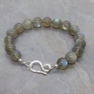 Labradorite Round 10mm Smooth beads adjustable stacking bracelet | STK-3937