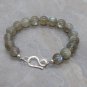 Labradorite Round 10mm Smooth beads adjustable stacking bracelet | STK-3937