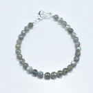 Labradorite Round 6mm Faceted beads adjustable stacking bracelet | STK-3998