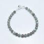 Labradorite Round 6mm Faceted beads adjustable stacking bracelet | STK-3998