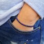 Lapis Lazuli Round 4mm Smooth beads adjustable stacking bracelet | STK-4172