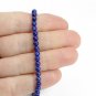 Lapis Lazuli Round 4mm Smooth beads adjustable stacking bracelet | STK-4173