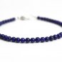 Lapis Lazuli Round 3mm Smooth beads adjustable stacking bracelet | STK-4193