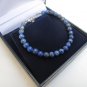Lapis Lazuli Round 8mm Smooth beads adjustable stacking bracelet | STK-4240