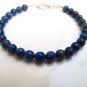 Lapis Lazuli Round 8mm Smooth beads adjustable stacking bracelet | STK-4240