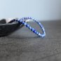 Lapis Lazuli Round 4mm Smooth beads adjustable stacking bracelet | STK-4241