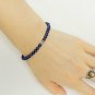 Lapis Lazuli Round 6mm Smooth beads adjustable stacking bracelet | STK-4248