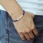 Lapis Lazuli Round 4mm Smooth beads adjustable stacking bracelet | STK-4249