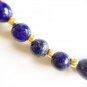 Lapis Lazuli Round 4mm Smooth beads adjustable stacking bracelet | STK-4293
