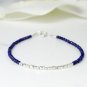 Lapis Lazuli Round 2mm Smooth beads adjustable stacking bracelet | STK-4297