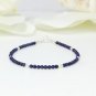Lapis Lazuli Round 2mm Smooth beads adjustable stacking bracelet | STK-4298