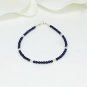 Lapis Lazuli Round 2mm Smooth beads adjustable stacking bracelet | STK-4298