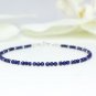 Lapis Lazuli Round 2mm Smooth beads adjustable stacking bracelet | STK-4300
