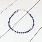 Lapis Lazuli Round 3mm Smooth beads adjustable stacking bracelet | STK-4302