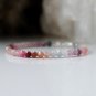 Multi Spinel Round 4mm Smooth beads adjustable stacking bracelet | STK-4852