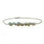 Opal Uncut Chips 3-5mm Smooth beads adjustable stacking bracelet | STK-5013