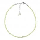 Peridot Round 2-2.5mm Faceted beads adjustable stacking bracelet | STK-5036