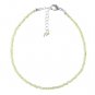 Peridot Round 2-2.5mm Faceted beads adjustable stacking bracelet | STK-5036