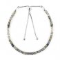Sapphire Rondelle 3mm Faceted beads adjustable stacking bracelet | STK-5398