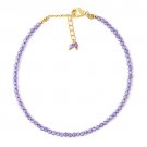 Amethyst Round 2-2.5mm Faceted beads adjustable stacking bracelet | STK-0288