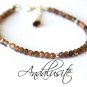 Andalusite Round 3.5mm Faceted beads adjustable stacking bracelet | STK-0549