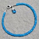 Apatite Rondelle 2.5mm Faceted beads adjustable stacking bracelet | STK-0597
