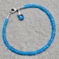 Apatite Rondelle 2.5mm Faceted beads adjustable stacking bracelet | STK-0597