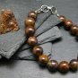Boulder Opal Round 12mm Smooth beads adjustable stacking bracelet | STK-1783