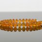 Carnelian Rondelle 4mm Faceted beads adjustable stacking bracelet | STK-1909