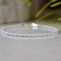 Clear Quartz Round 2mm Faceted beads adjustable stacking bracelet | STK-2281