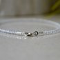 Clear Quartz Round 2mm Faceted beads adjustable stacking bracelet | STK-2281