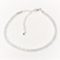 Clear Quartz Round 3mm Faceted beads adjustable stacking bracelet | STK-2284