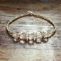 Crystal Quartz Cube 6mm Smooth beads adjustable stacking bracelet | STK-2339